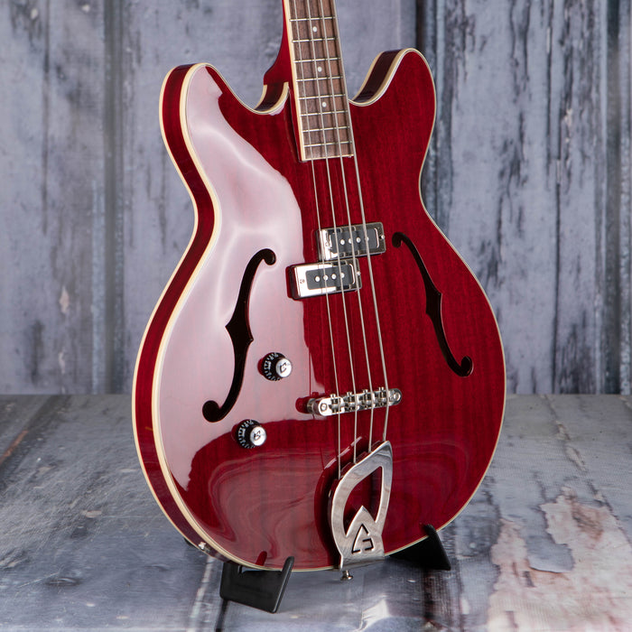 Guild Starfire I Left-Handed Hollowbody Bass, Cherry Red