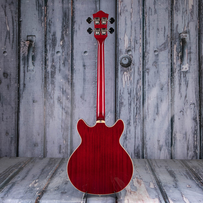 Guild Starfire I Left-Handed Hollowbody Bass, Cherry Red