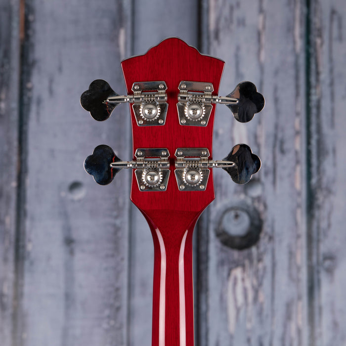 Guild Starfire I Left-Handed Hollowbody Bass, Cherry Red