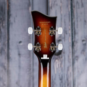Höfner Ignition PRO Left-Handed Violin Bass Guitar, Sunburst, back headstock