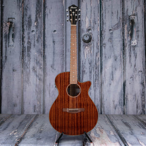 Ibanez AEG62 Acoustic/Electric Guitar, Natural Mahogany High Gloss, front