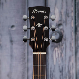 Ibanez AW54 Acoustic Guitar, Open Pore Natural, front headstock