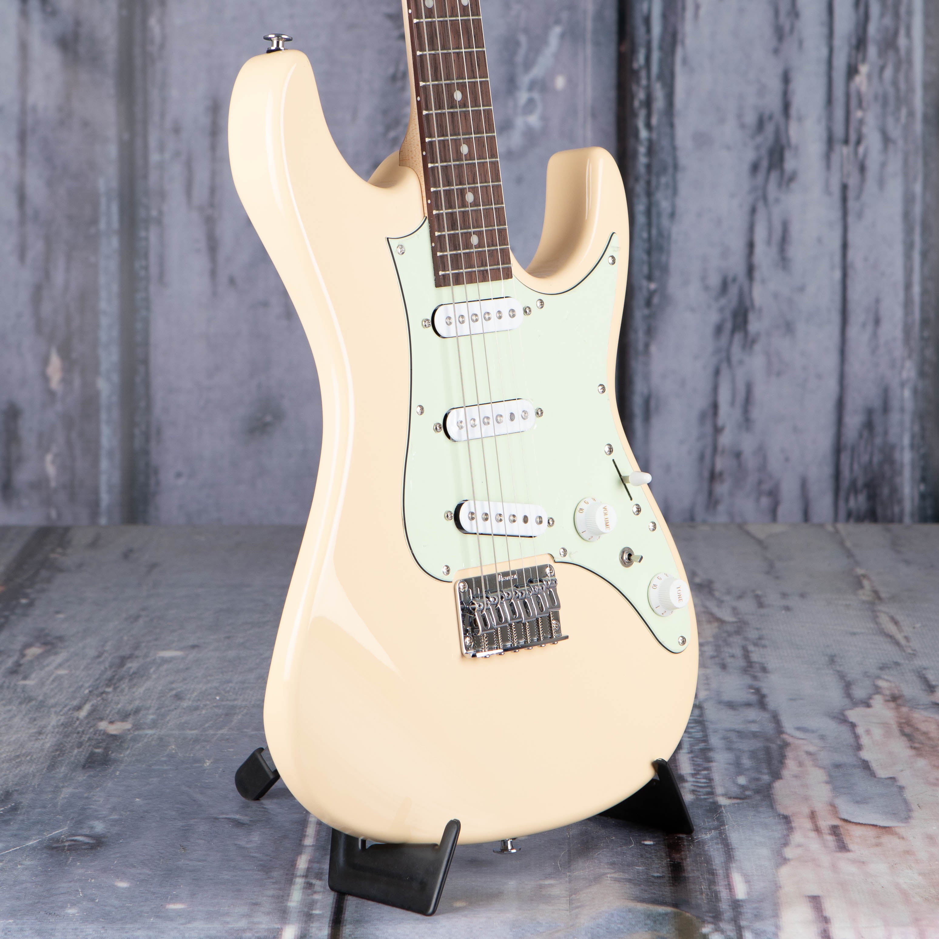 Ibanez AZES31 AZ Standard Electric Guitar, Ivory, angle