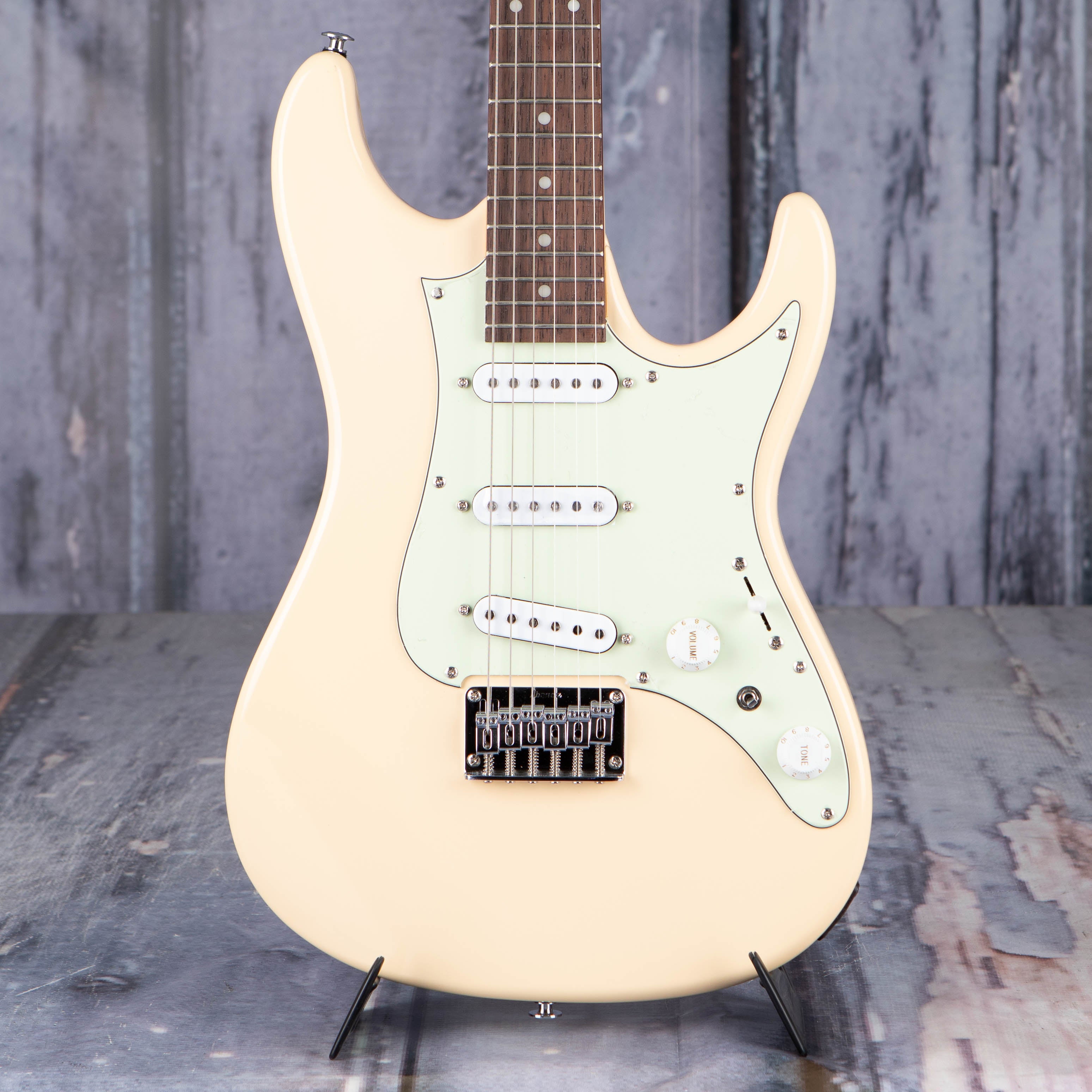 Ibanez AZES31 AZ Standard Electric Guitar, Ivory, front closeup