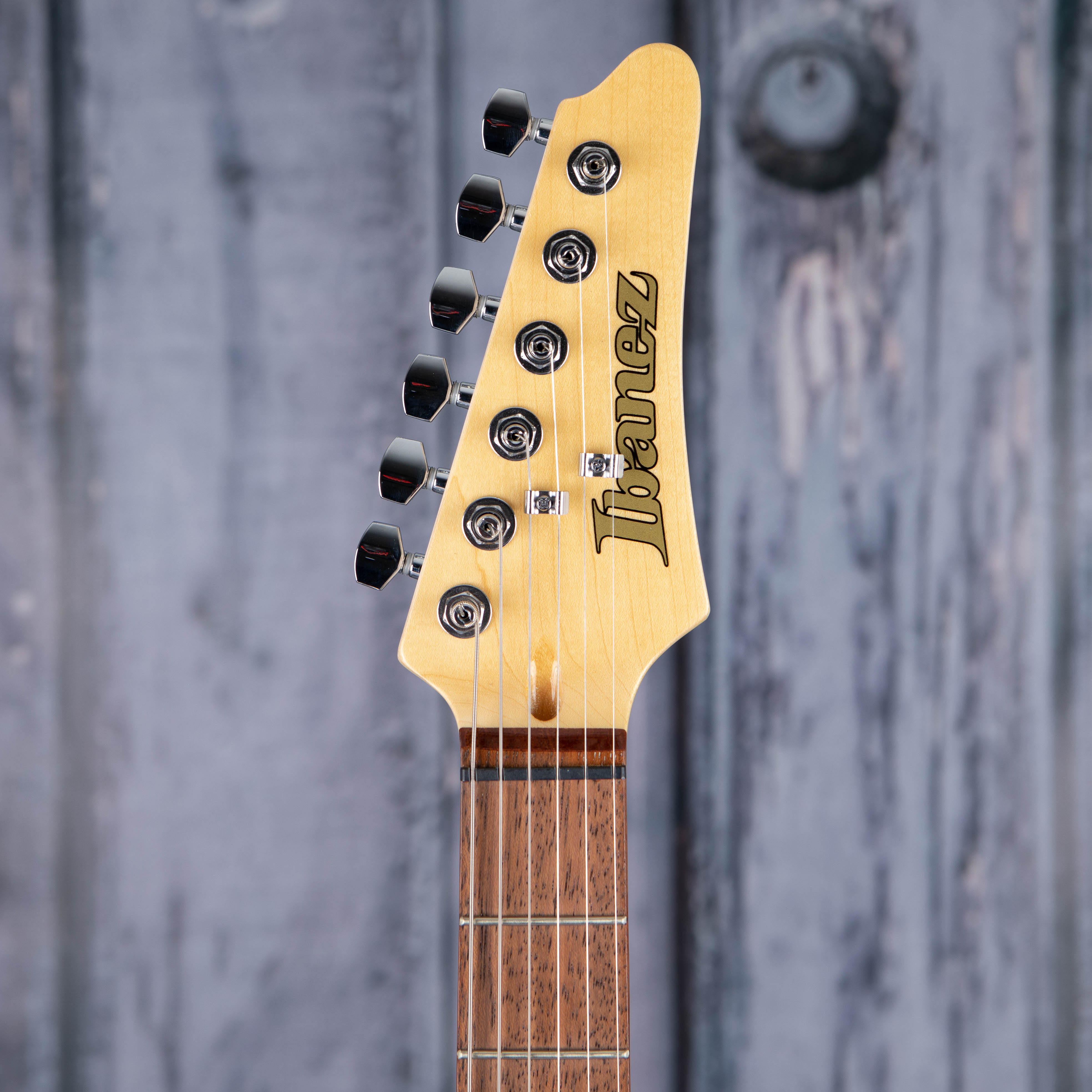Ibanez AZES40 AZ Standard Electric Guitar, Black, front headstock