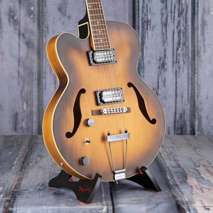 Ibanez Artcore AF55 Left-Handed Hollowbody, Tobacco Flat