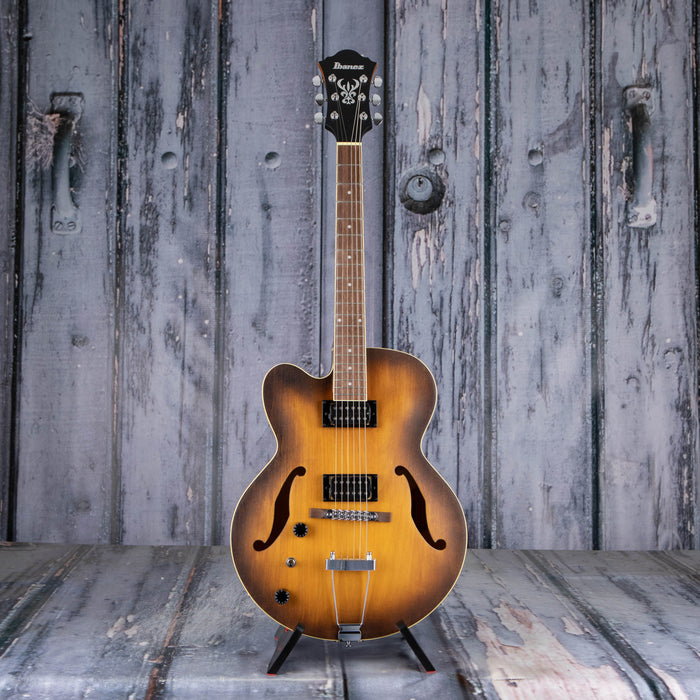 Ibanez Artcore AF55 Left-Handed Hollowbody, Tobacco Flat