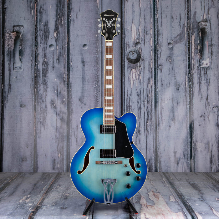 Ibanez Artcore AF75 Hollowbody, Jet Blue Burst
