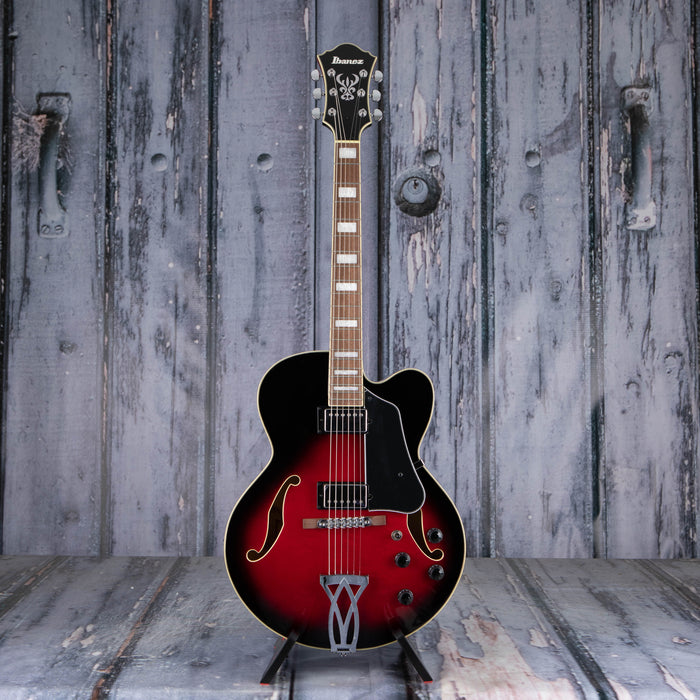 Ibanez Artcore AF75 Hollowbody, Transparent Red Sunburst