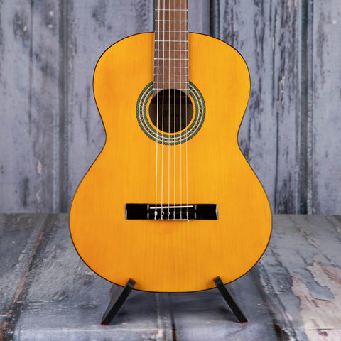 Ibanez GA3 Classical Acoustic Guitar, Natural, front closeup