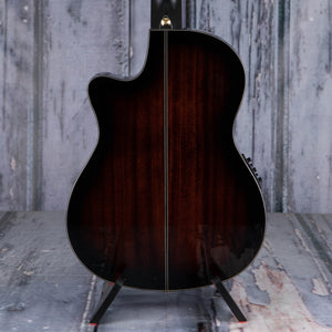 Ibanez GA35TCE Thinline Classical Acoustic/Electric Guitar, Dark Violin Sunburst, back closeup