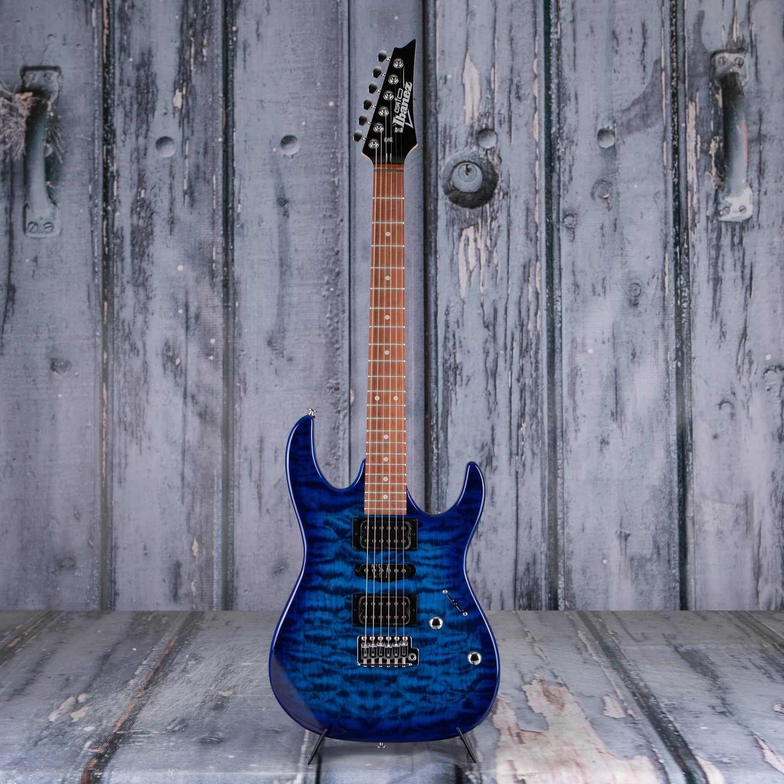 Ibanez Gio GRX70QA, Transparent Blue Burst | For Sale | Replay