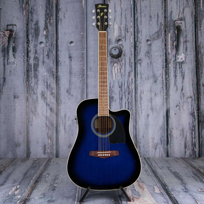 Ibanez PF15ECE Acoustic/Electric, Transparent Blue Sunburst
