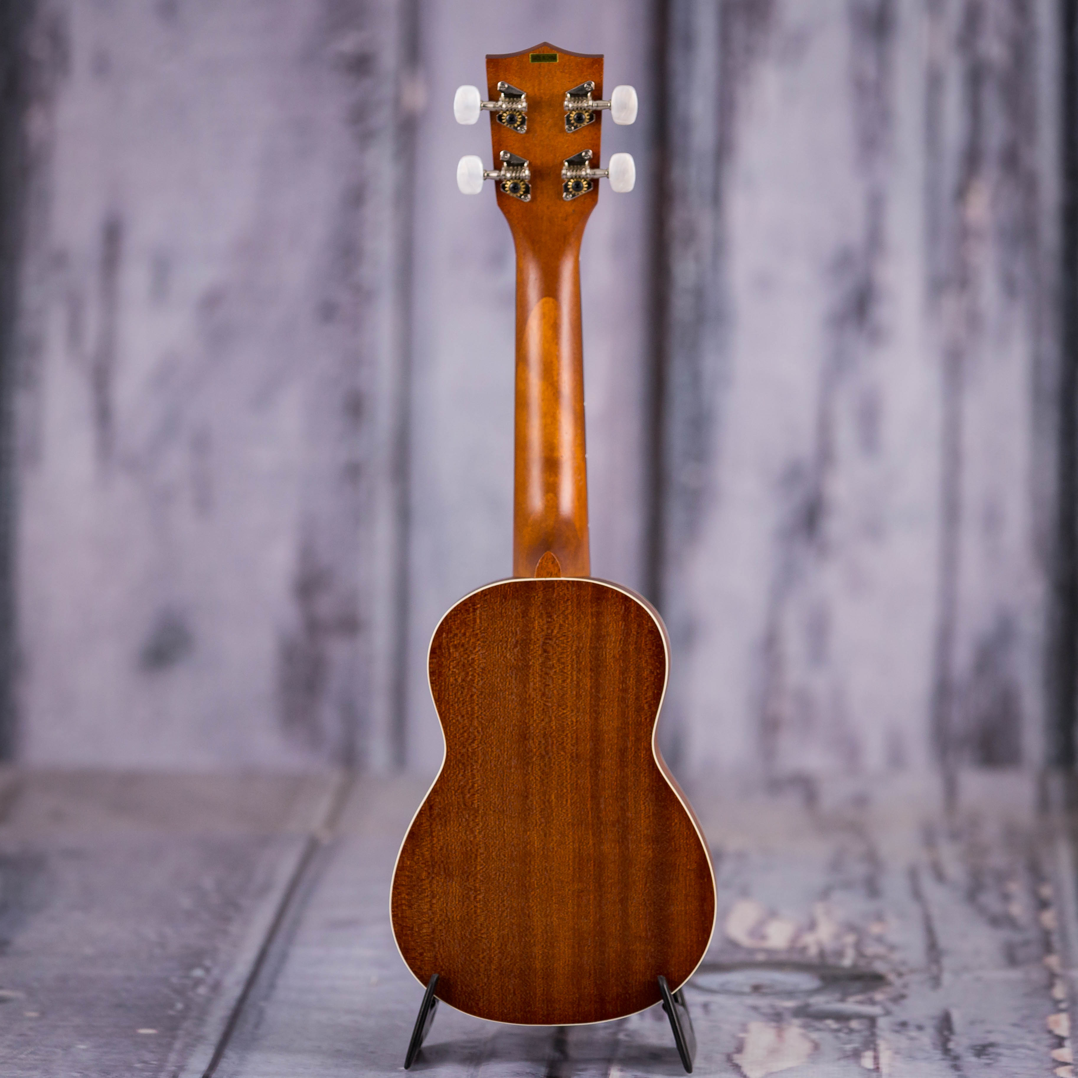 Kala KA-S Satin Mahogany Soprano Ukulele, Natural, back