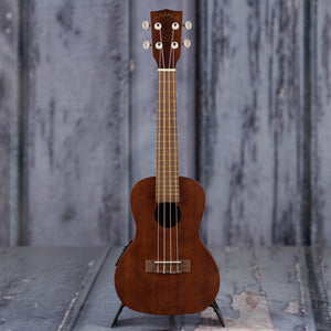 Kala MK-CE Concert Acoustic/Electric Ukulele, Natural, front