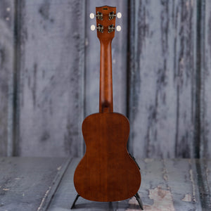 Kala MK-CE Concert Acoustic/Electric Ukulele, Natural, back