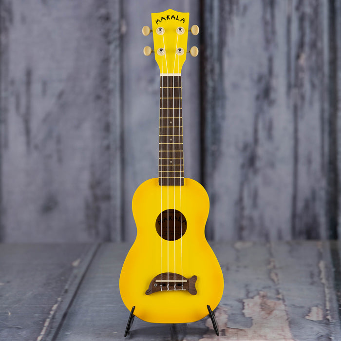 Kala MK-SD Makala Soprano Dolphin Uke, Yellow Burst