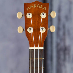 Kala MK-TW Makala Tenor Acoustic/Electric Ukulele, Natural, front headstock