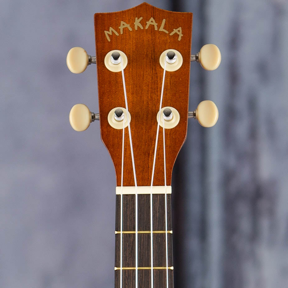 Kala MK-TW Makala Tenor Acoustic/Electric Ukulele, Natural, front headstock