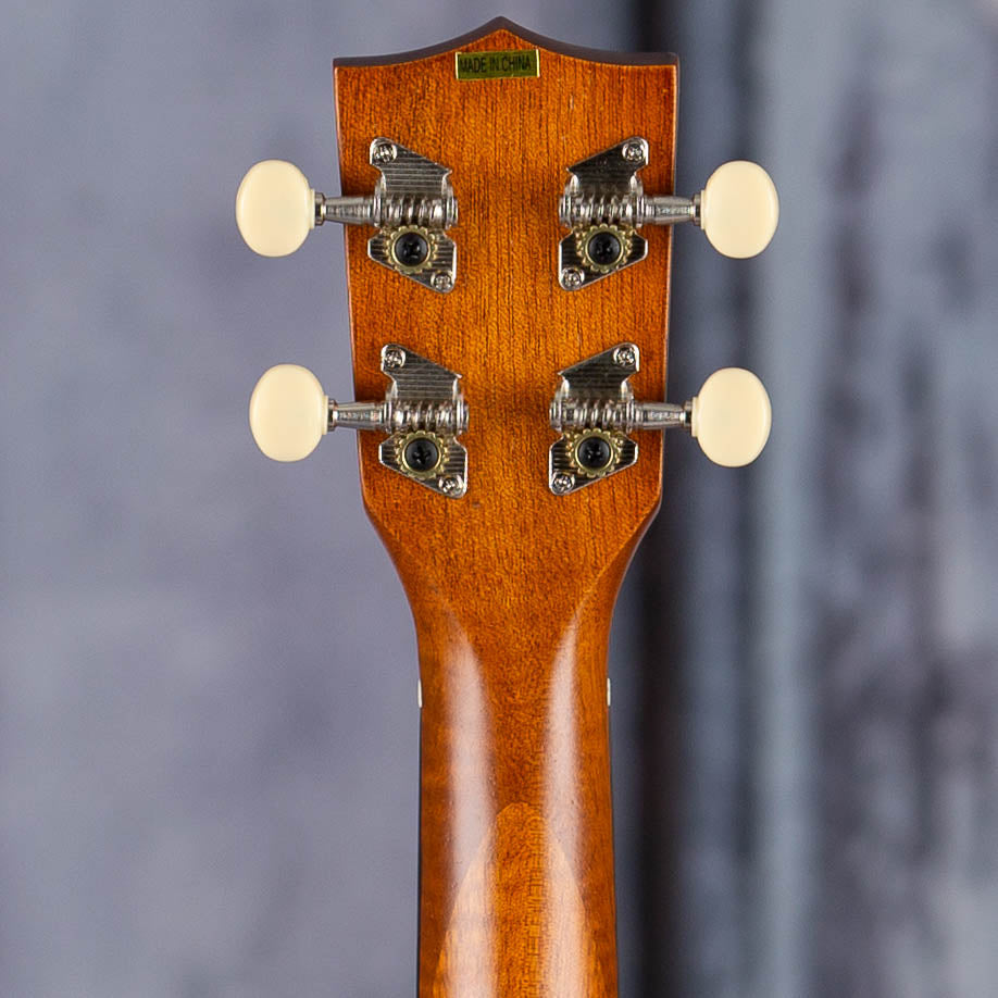 Kala MK-TW Makala Tenor Acoustic/Electric Ukulele, Natural, back headstock