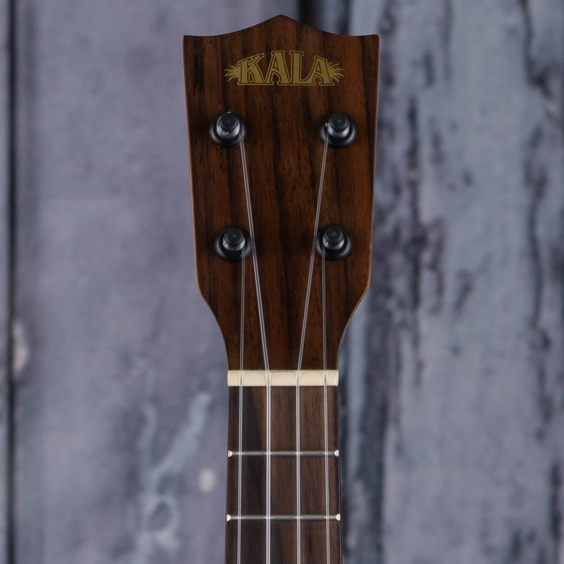 Kala Premier Exotic Bocote Concert Ukulele, Natural, front headstock
