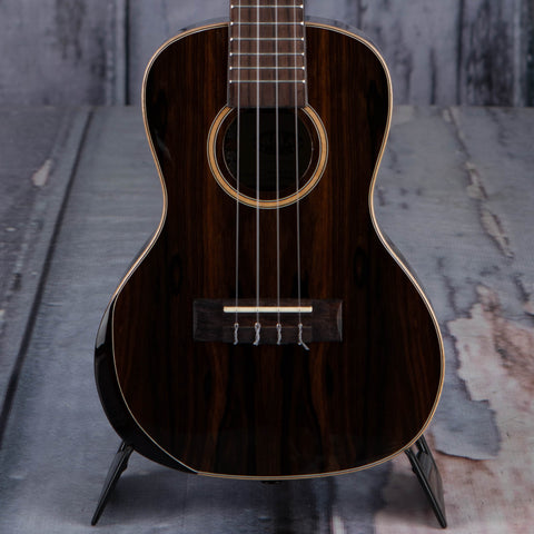 Kala Premier Exotic Ziricote Concert Ukulele, Natural, front closeup