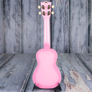 Kala Soprano Dolphin Ukulele, Pink Burst, back