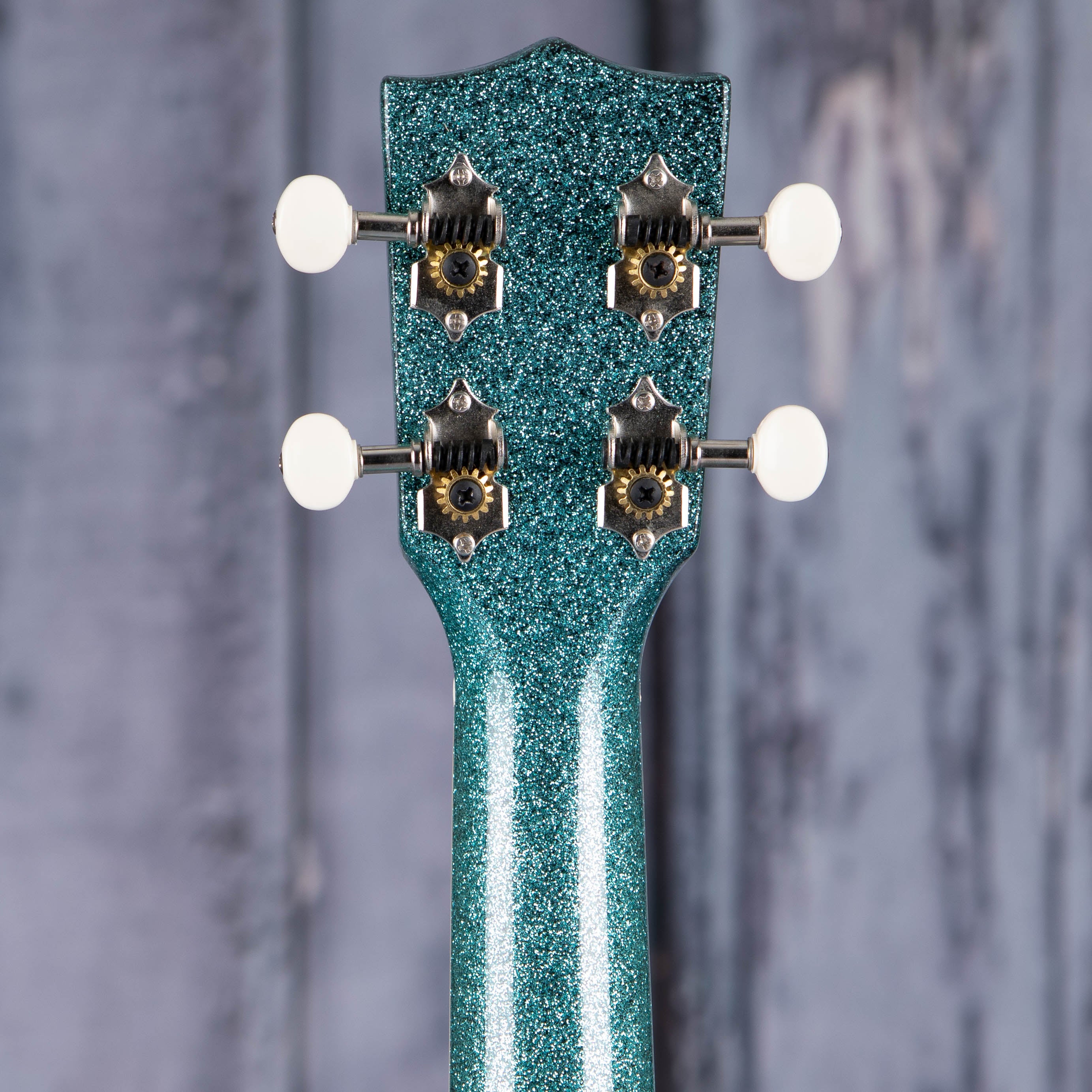 Kala Sparkle Series Concert Ukulele, Rhapsody In Blue, back headstock