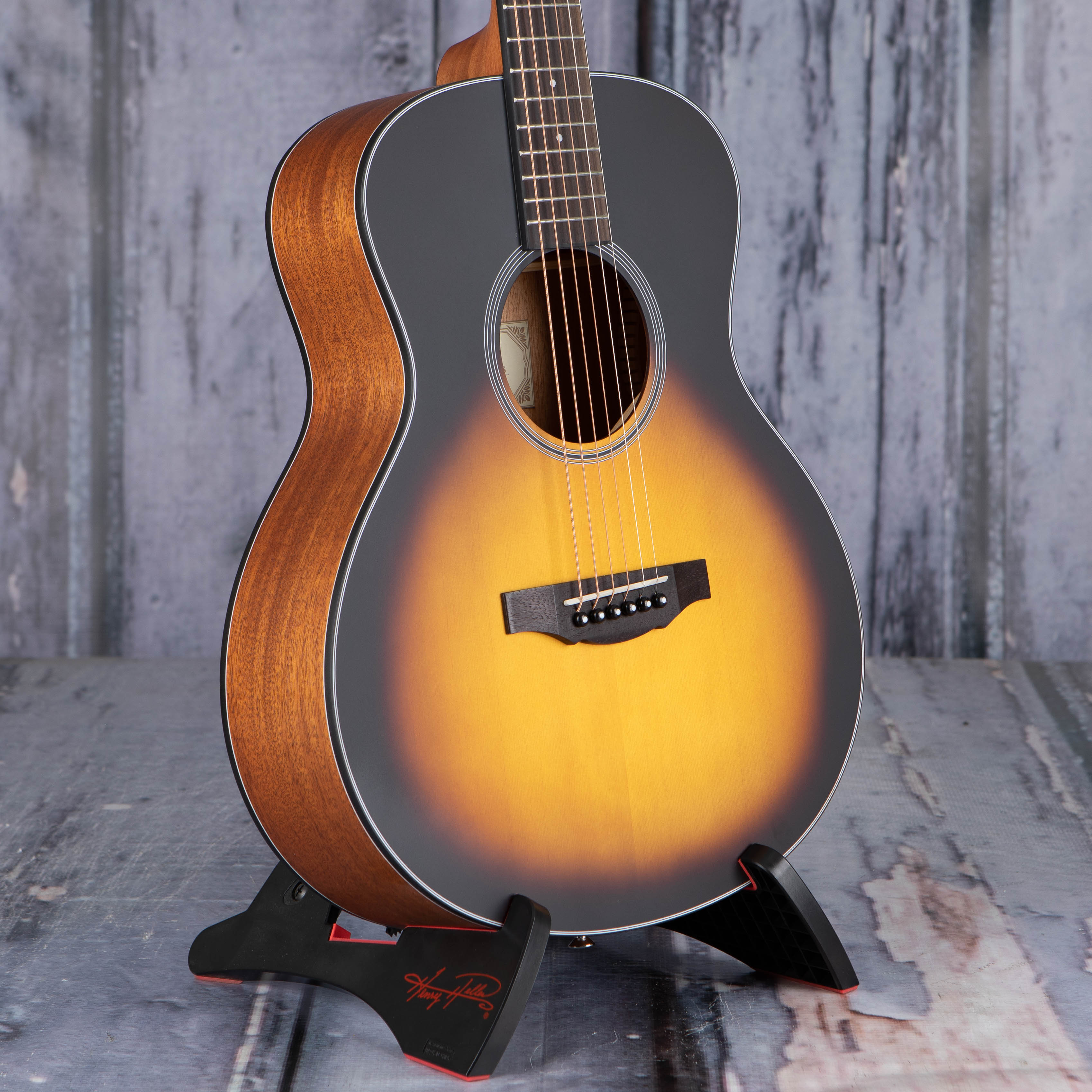 Kepma K3 Series M3-130 Mini 36" Model Acoustic Guitar, Sunburst, angle