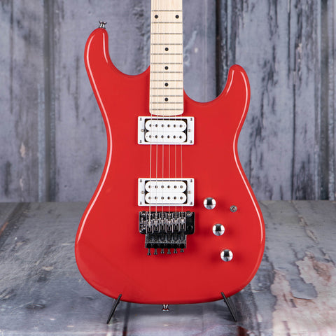Kramer Pacer Classic Electric Guitar, Scarlet Red Metallic, front closeup