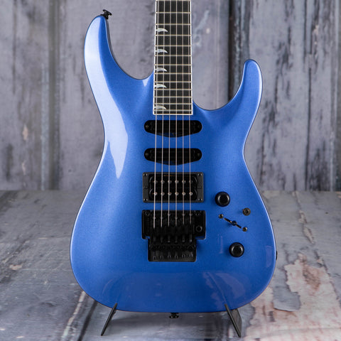 Kramer SM-1 Electric Guitar, Candy Blue, front closeup