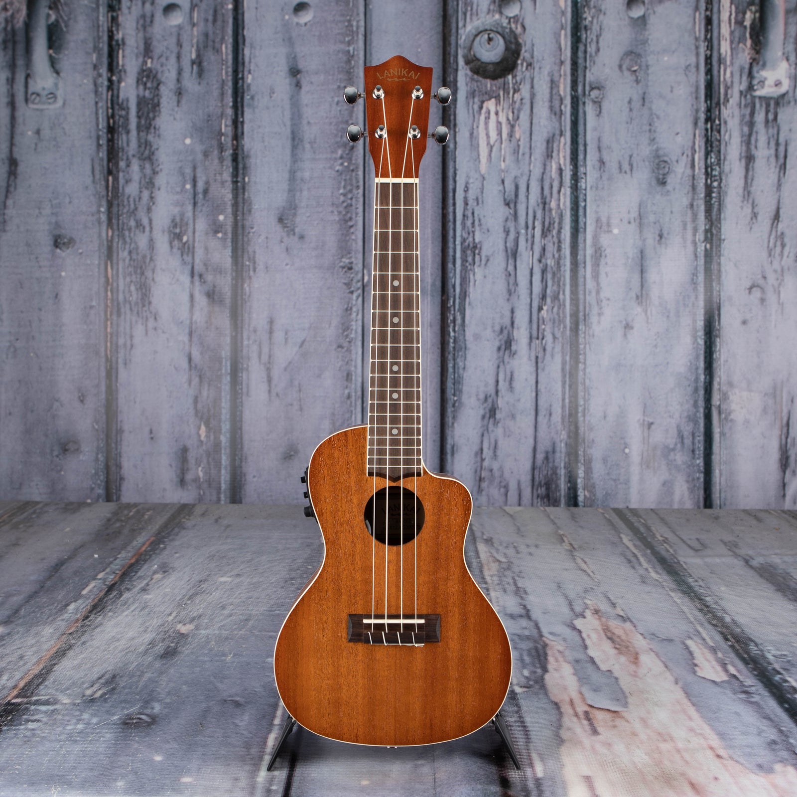 Lanikai Mahogany Concert Acoustic Electric Uke Natural For Sale