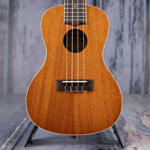 Lanikai Mahogany Concert Ukulele, Natural, front closeup