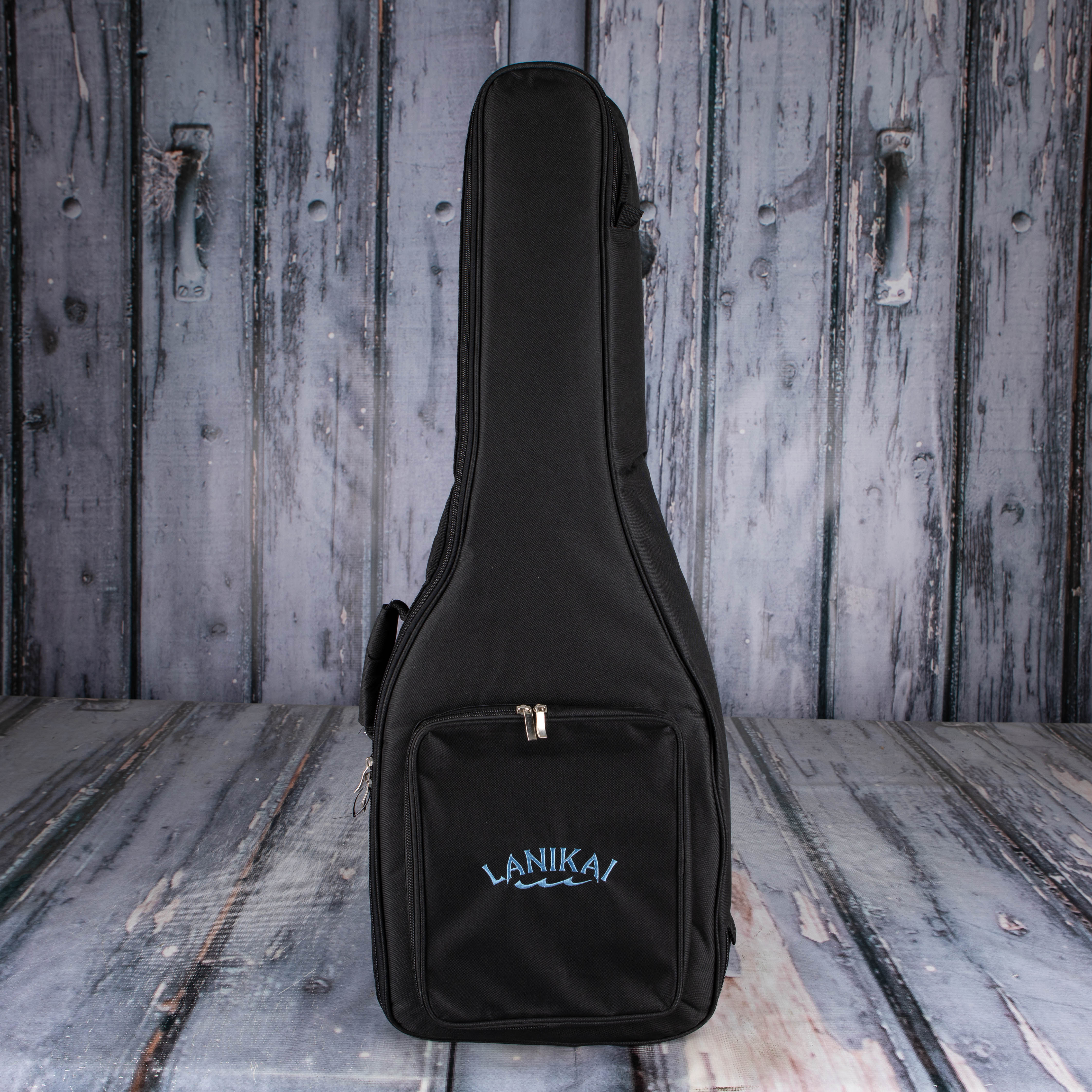 Lanikai Oak Bass Acoustic/Electric Ukulele, Natural, bag