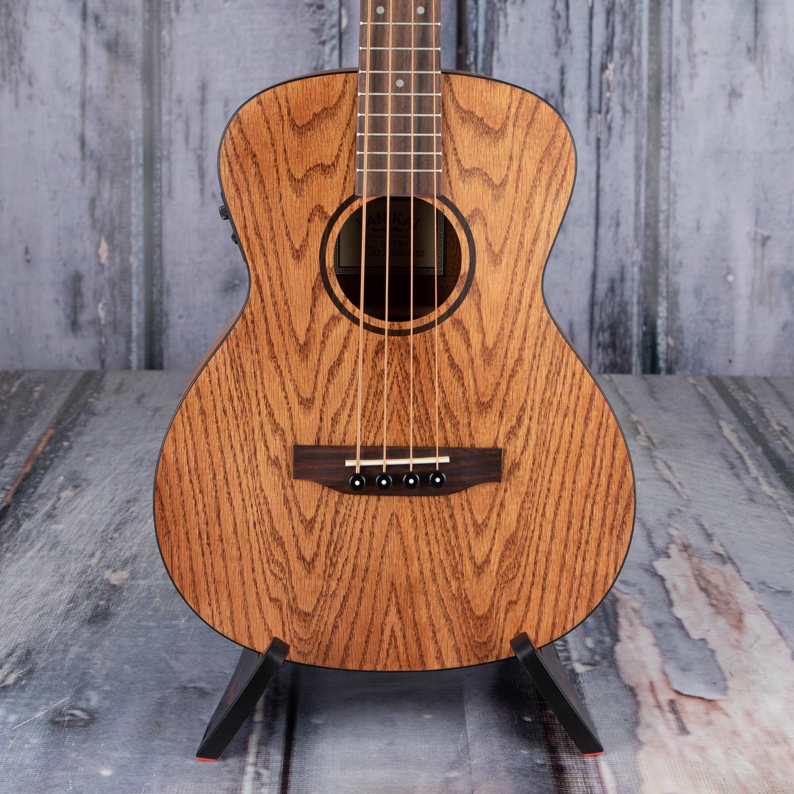 Lanikai Oak Bass Acoustic Electric Uke Natural For Sale