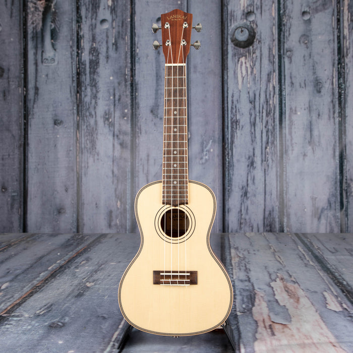 Lanikai Spruce Solid Top Morado Back Concert Uke, Natural