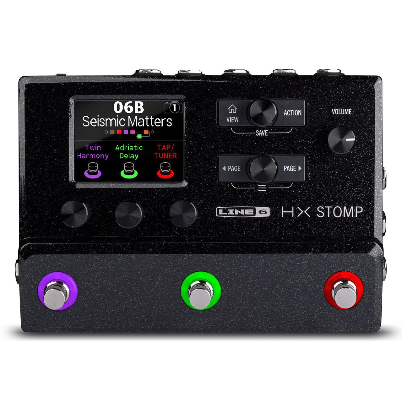 Line 6 HX Stomp Compact Guitar Processor, Black