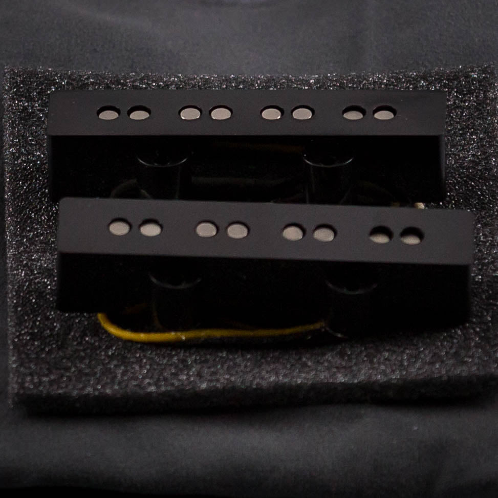 Lollar Jazz Bass 4-String Neck & Bridge Pickup Set, front closeup