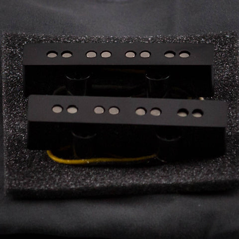 Lollar Jazz Bass 4-String Neck & Bridge Pickup Set, front closeup