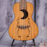 Luna Cresent Spalt Maple Concert Ukulele, Satin Natural, front closeup