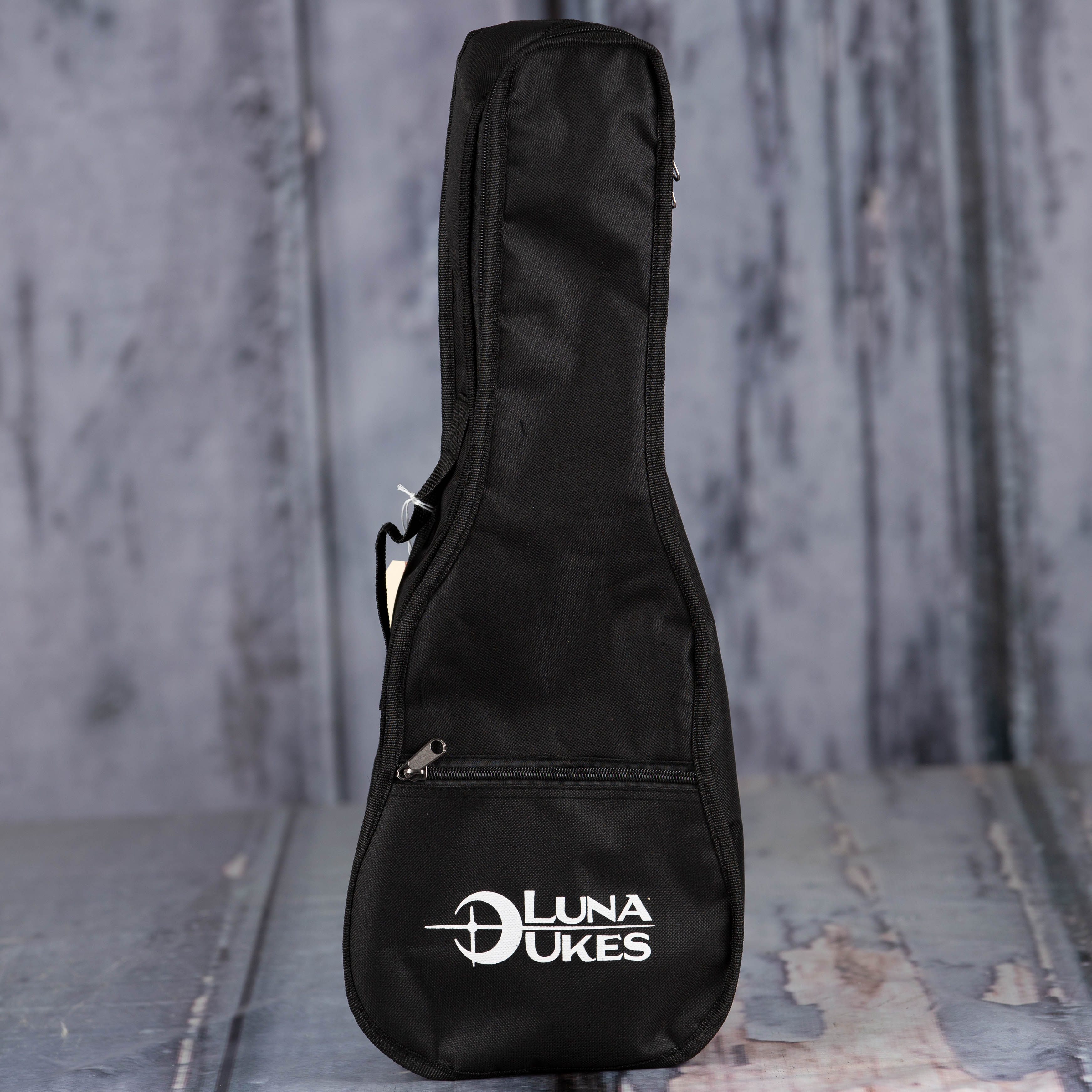 Luna Honu Tribal Turtle Soprano Ukulele Pack, Satin Natural, bag
