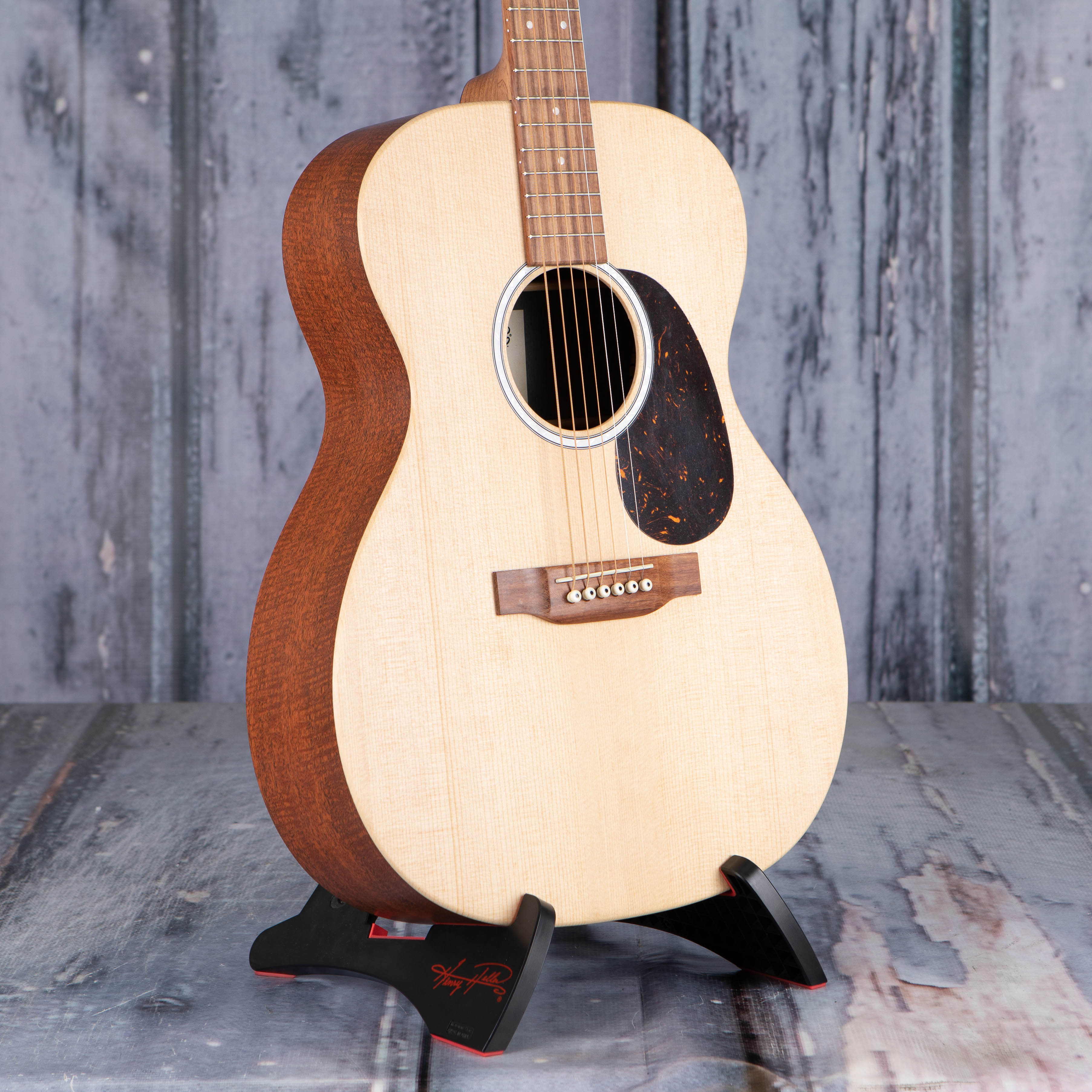 Martin 000-X2E Acoustic/Electric Guitar, Natural, angle
