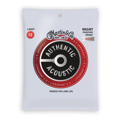 Martin Authentic Acoustic Lifespan 2.0 Strings, MA540T, Light