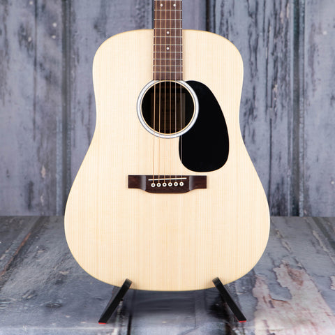 Martin D-X2E-02 Mahogany Acoustic/Electric Guitar, Natural, front closeup