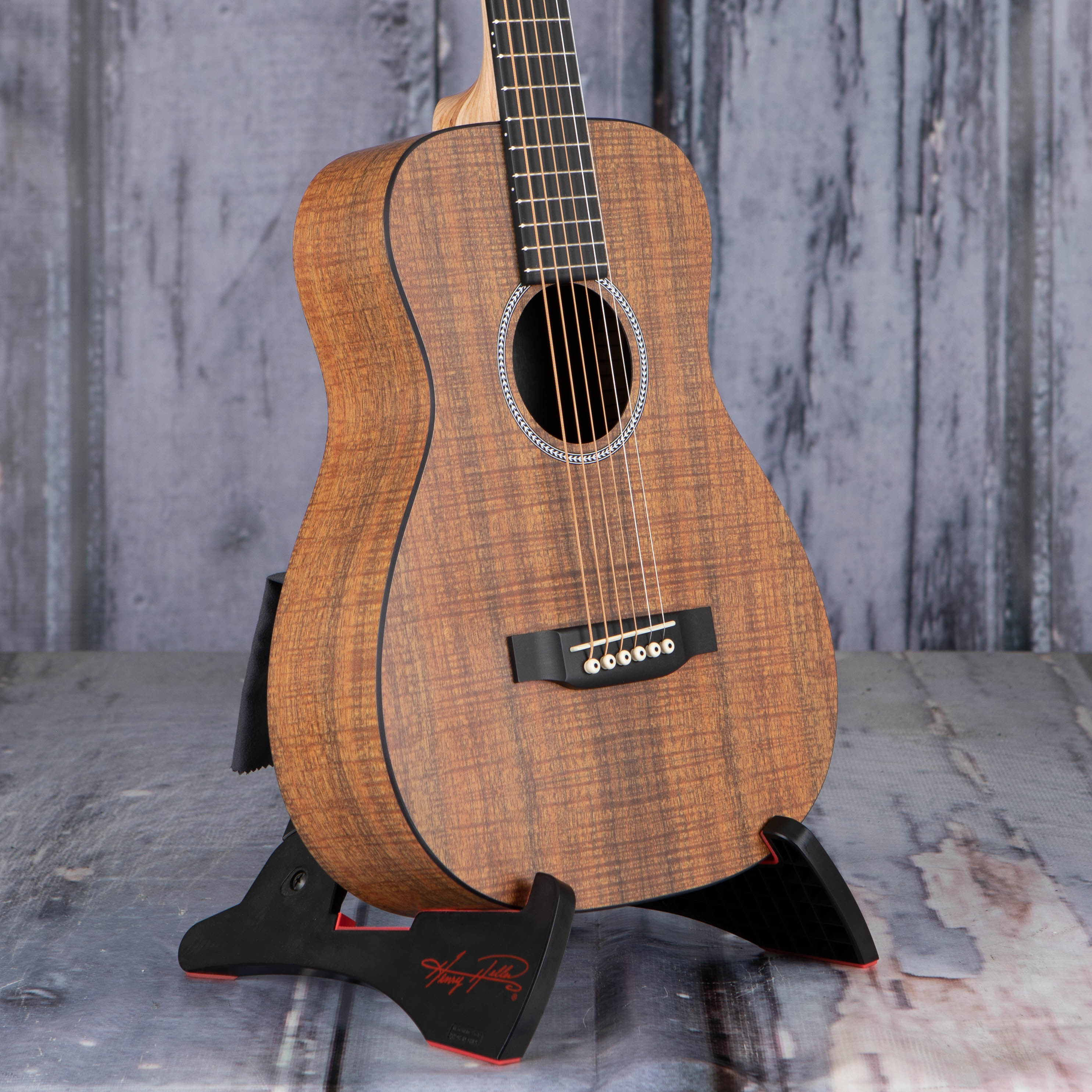 Martin LXK2 Little Martin Acoustic Guitar, Natural, angle