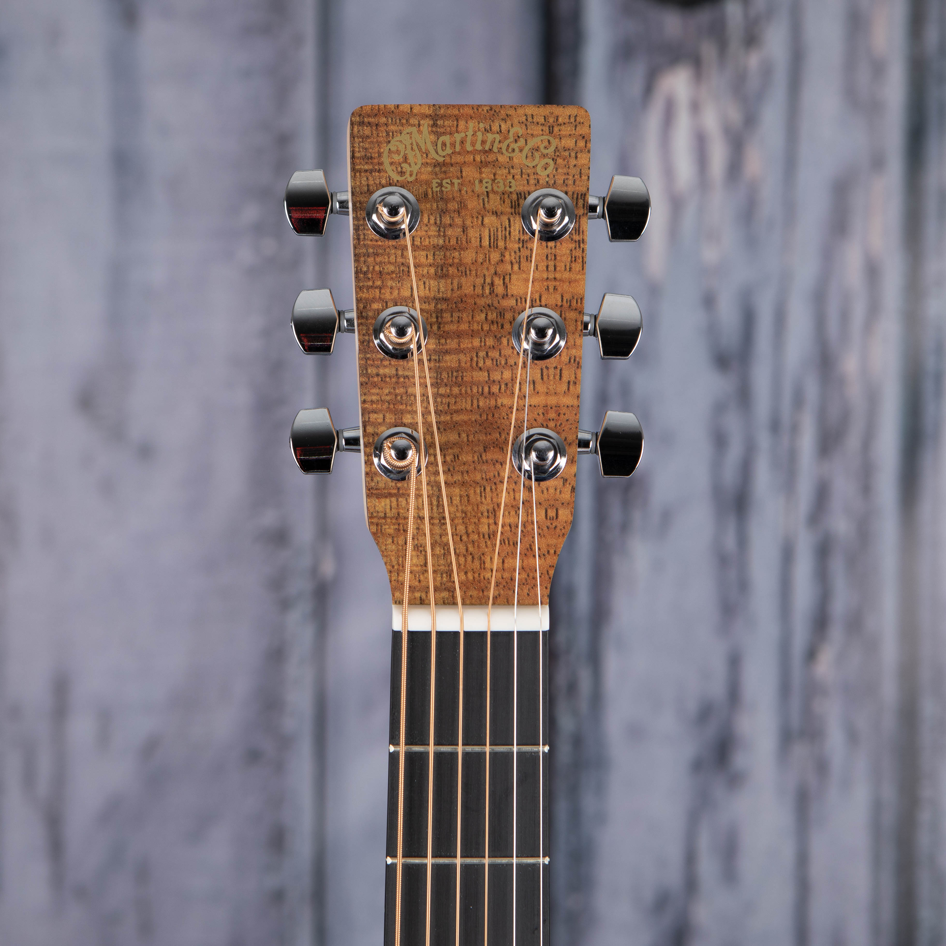 Martin LXK2 Little Martin Acoustic Guitar, Natural, front headstock