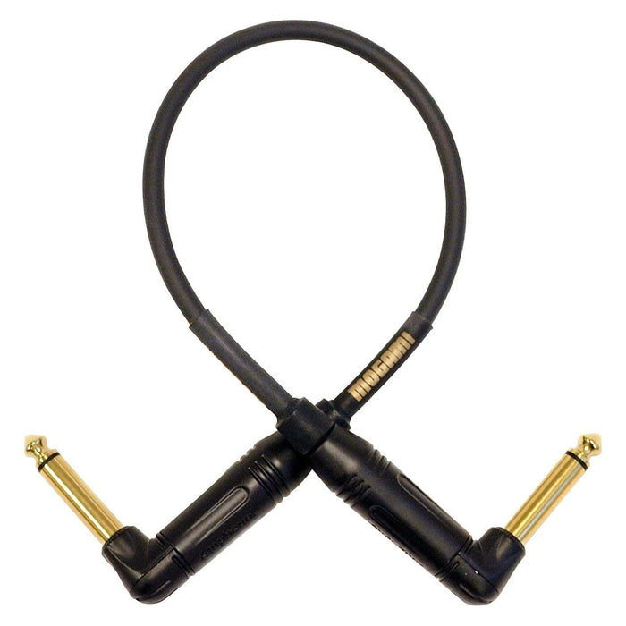 Mogami Gold 10" Instrument Cable With Right Angle Connectors