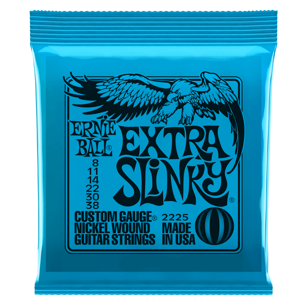 Ernie Ball EXTRA SLINKY NICKEL WOUND ELECTRIC GUITAR STRINGS