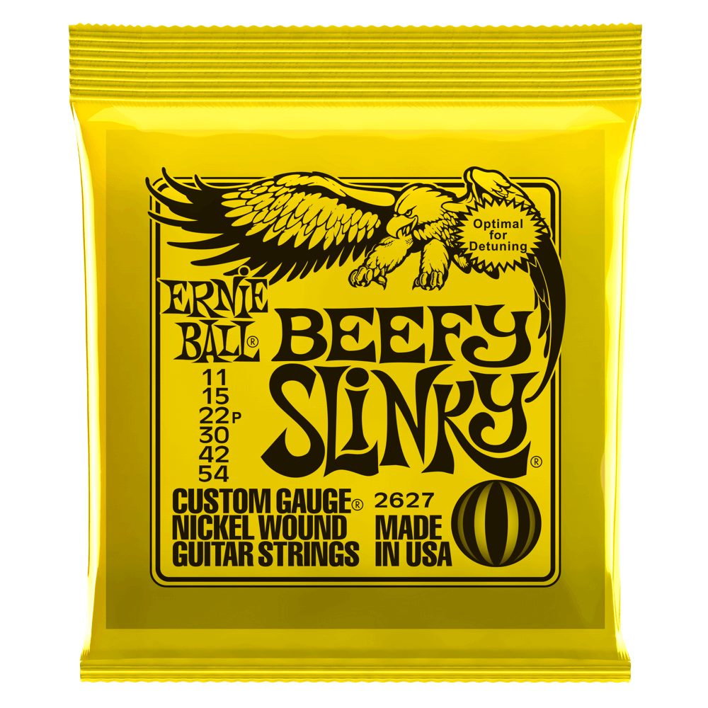 Ernie Ball BEEFY SLINKY NICKEL WOUND ELECTRIC GUITAR STRINGS