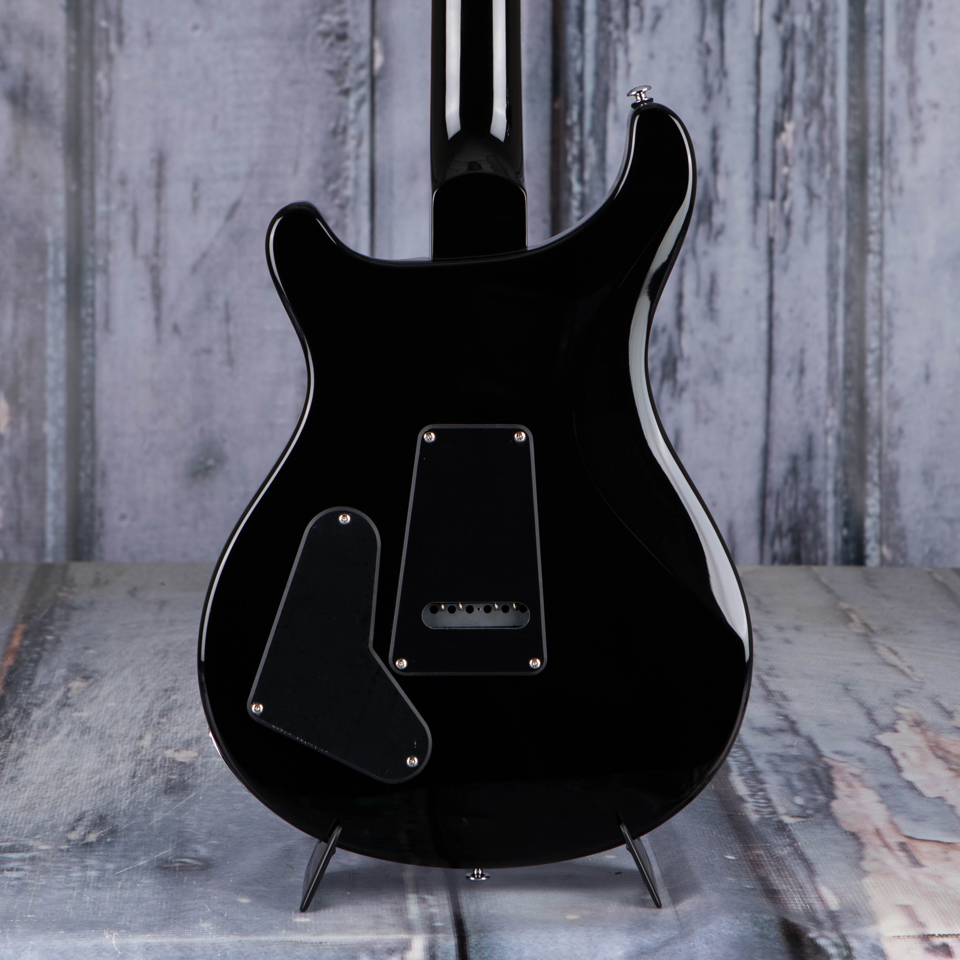 Paul Reed Smith SE Custom 22 Semi-Hollow Electric Guitar, Black Gold Sunburst, back closeup